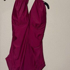 Halter one-piece swimsuit **Maternity**